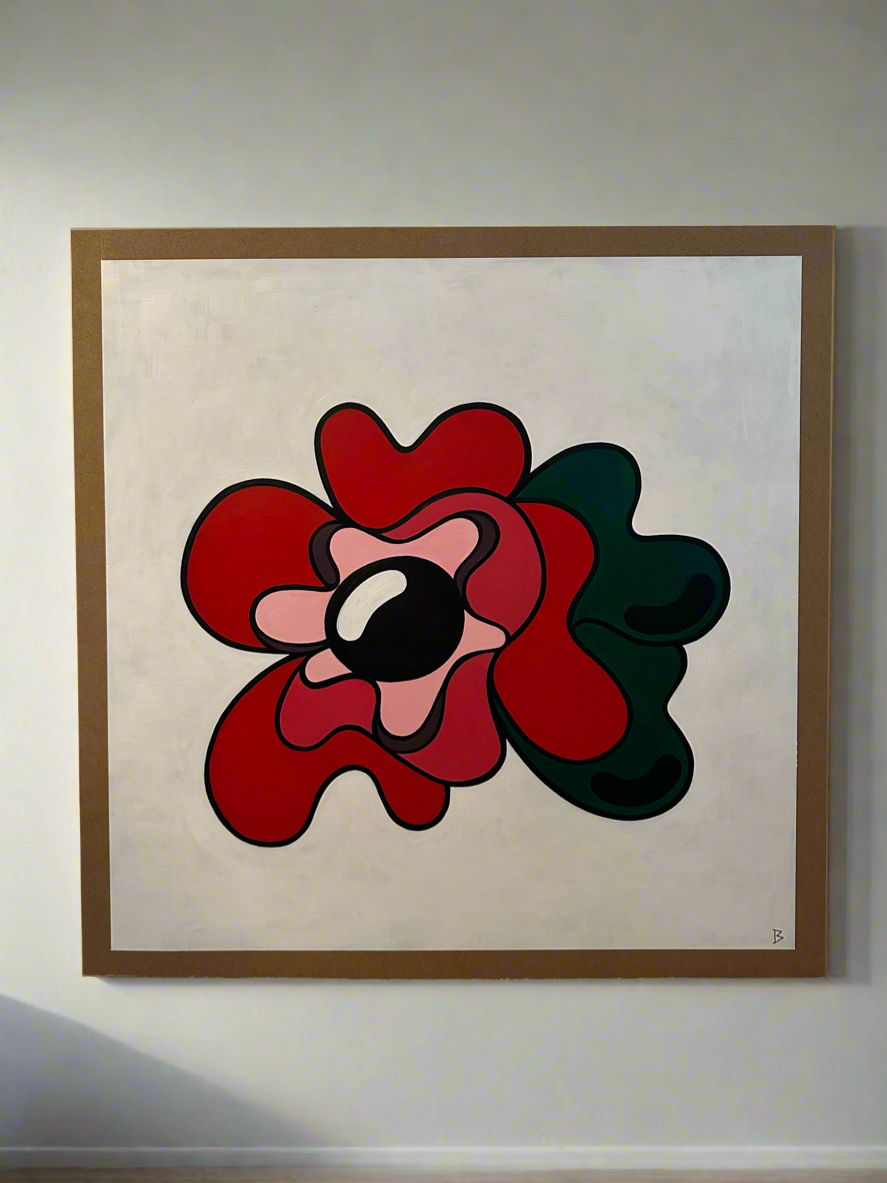 “Red Bloom” Original Painting