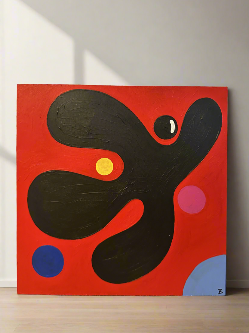 “B in Space #2” Original Painting
