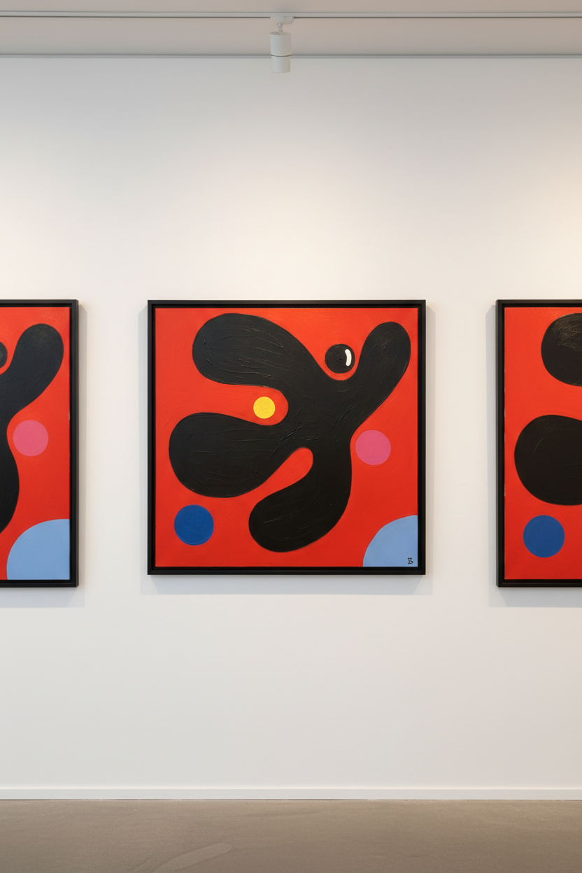 “B in Space #2” Original Painting