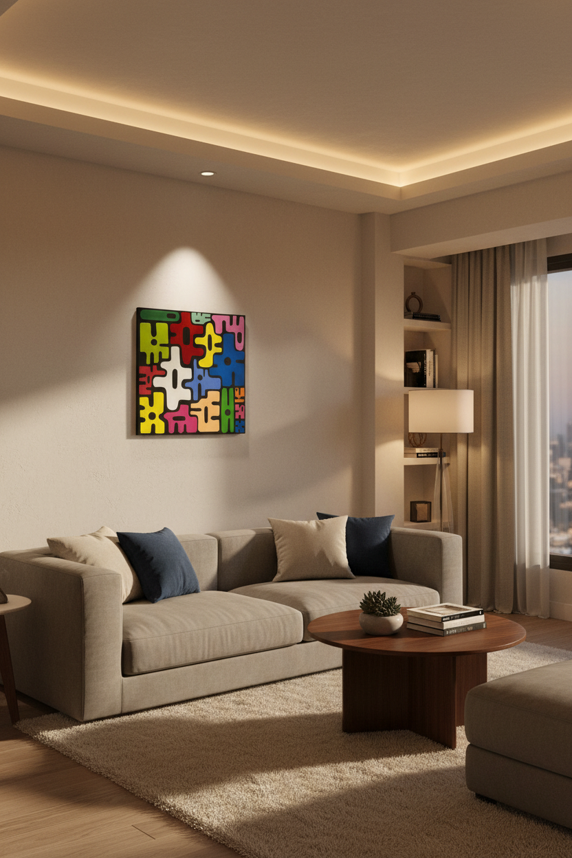 "Flowers in Code" Original Painting