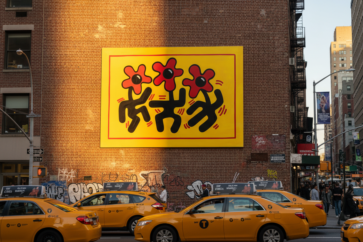 3 B's in Yellow Original Painting