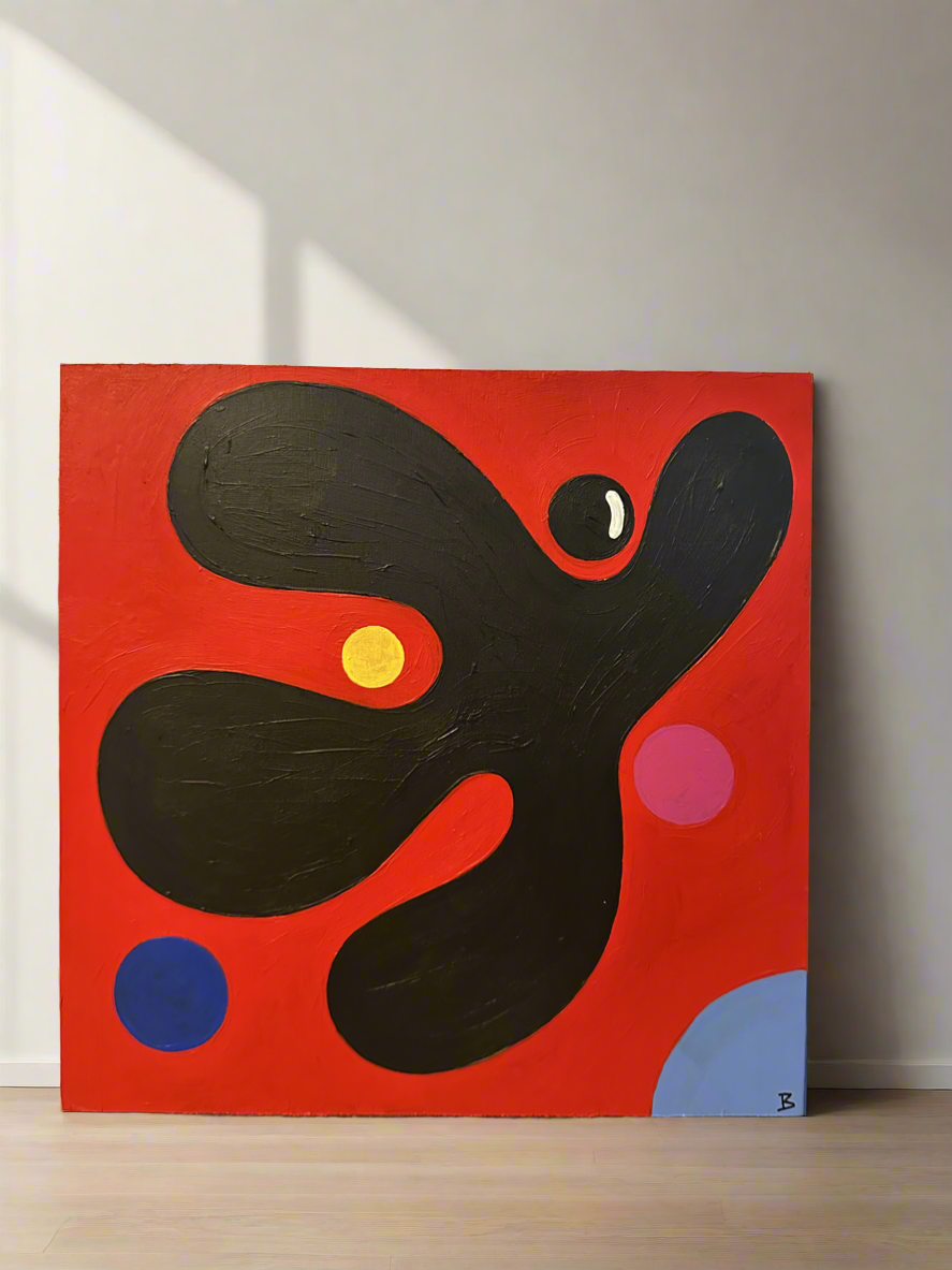 “B in Space #2” Original Painting