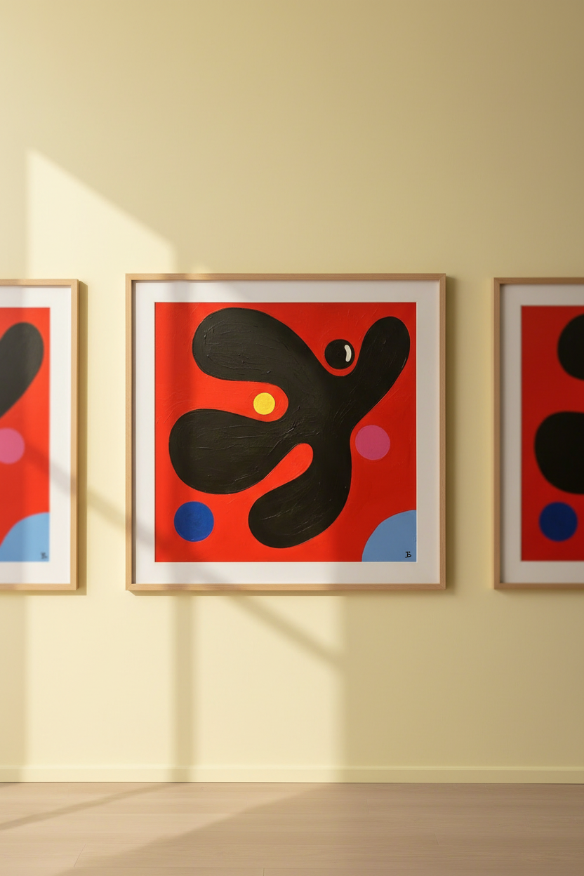 “B in Space #2” Original Painting