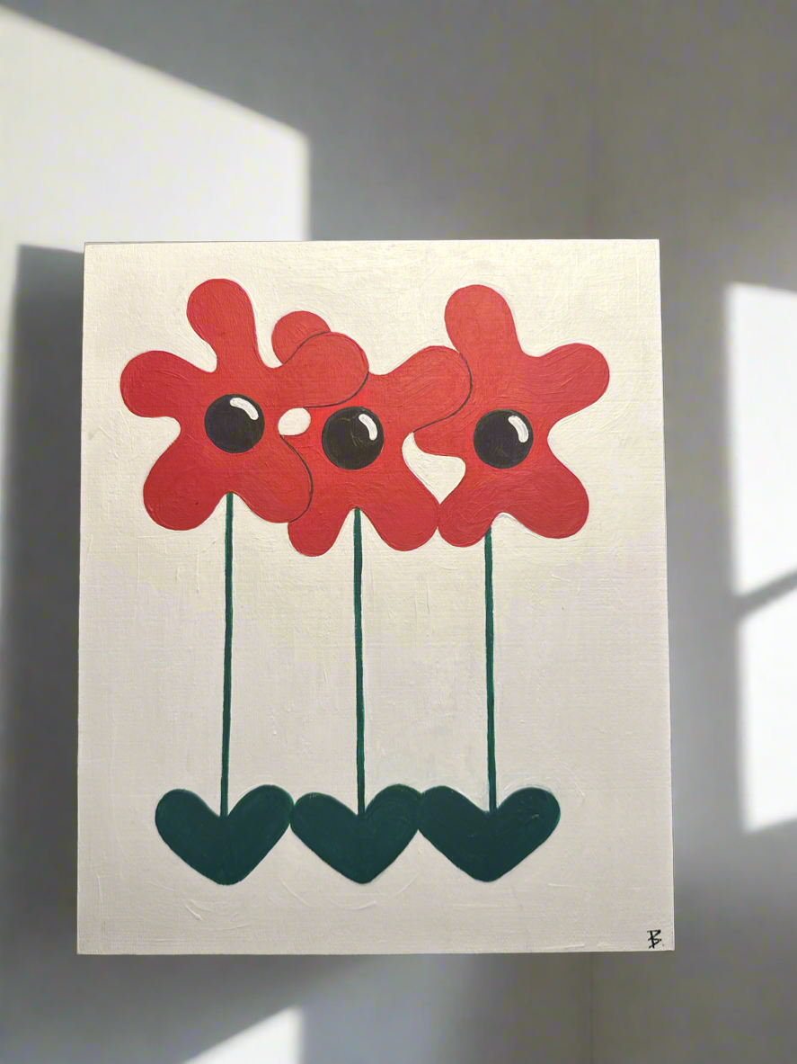 “B’s Poppies” Original Paintings