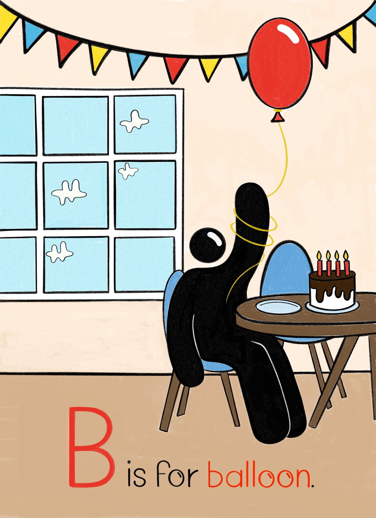 'B is for balloon' Alphabet Book with Artist Bundle (Softcover)