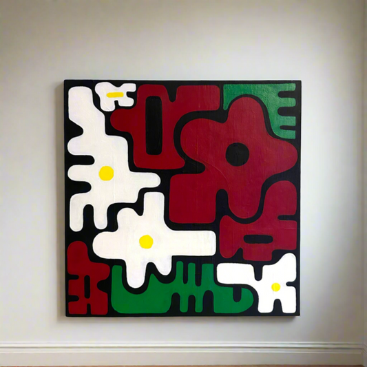 "Flowers in Pali Code" Original Painting