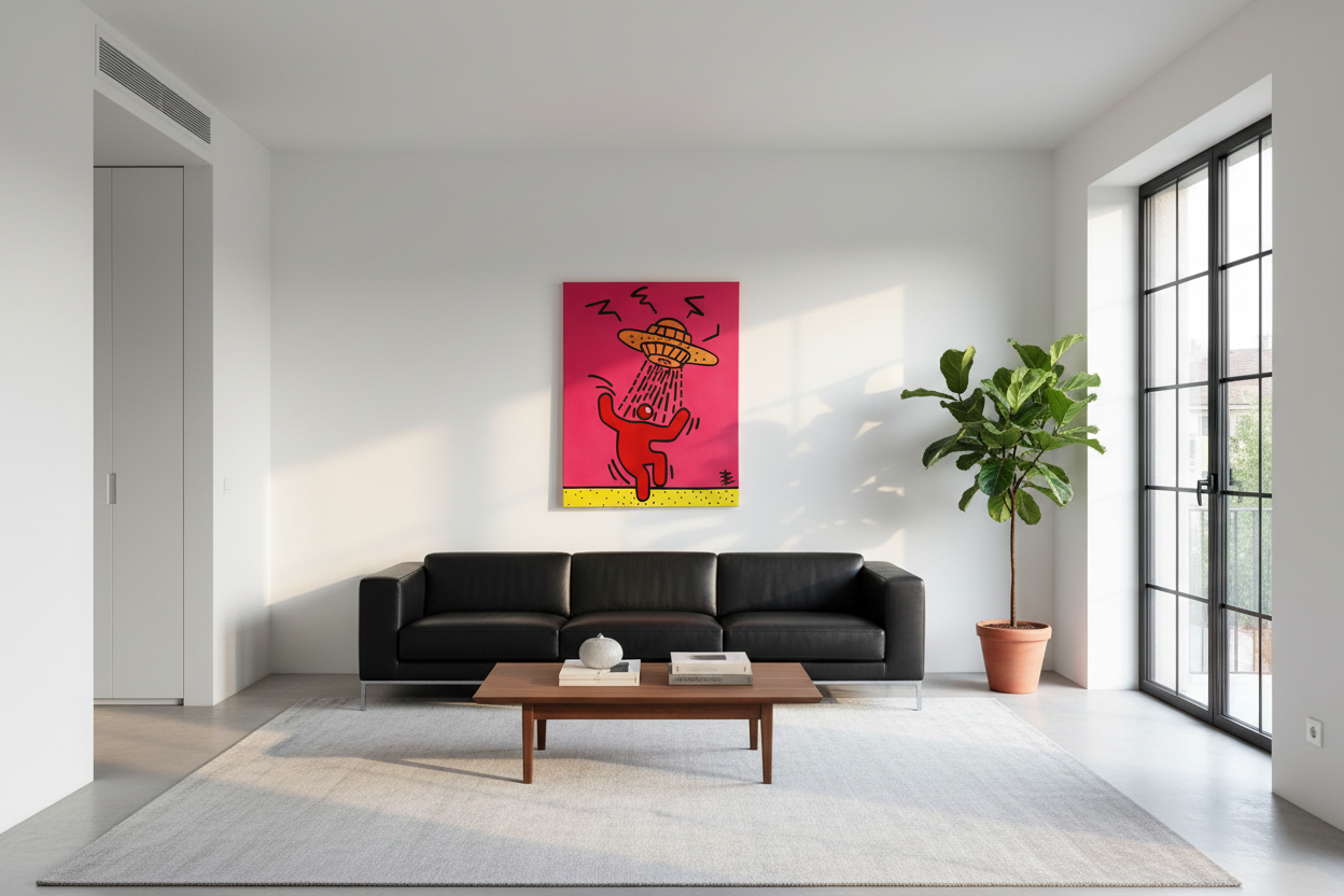 Beam Up B Original Painting