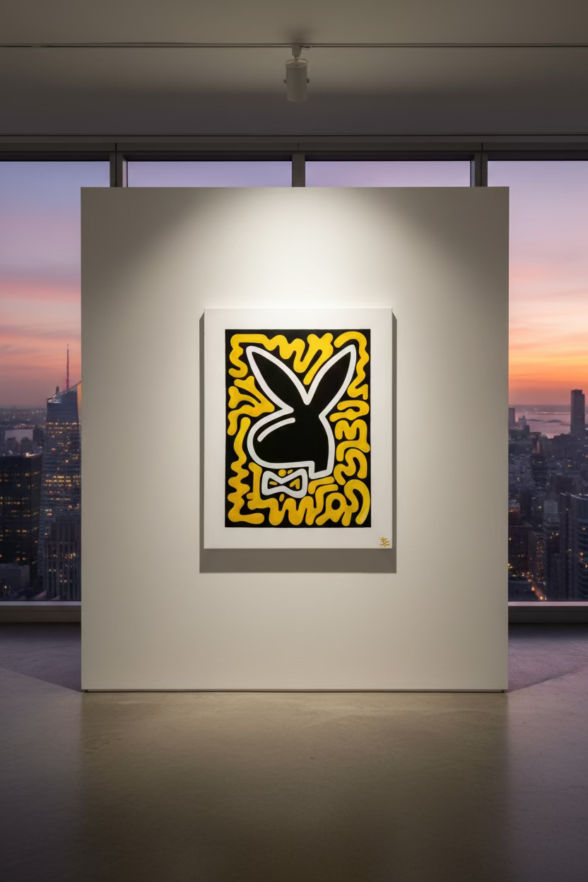 Play B Bunny Original Painting