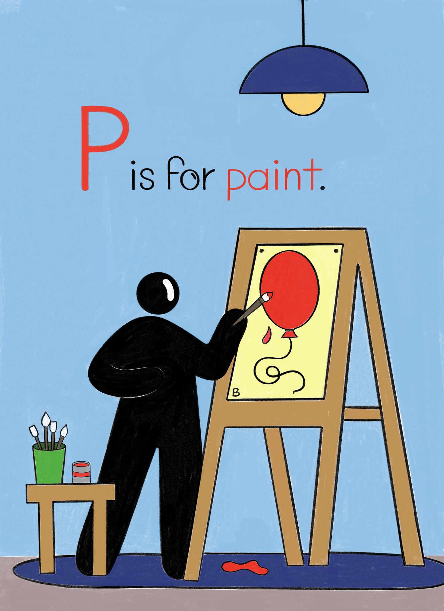 'B is for balloon' Alphabet Book with Artist Bundle (Hardcover)