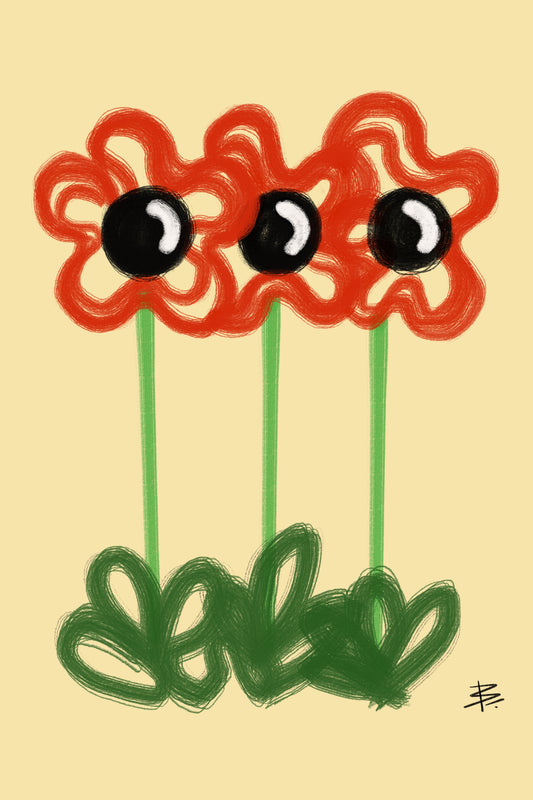 B Flower Type #3 Illustration