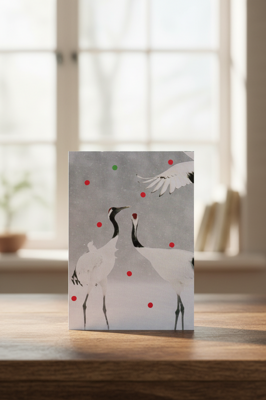 Assorted Print Greeting Card (Three Cranes)